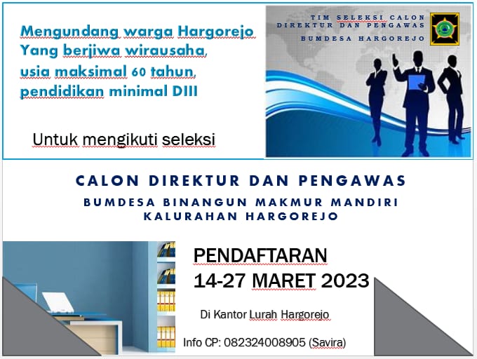 Buka Lowongan Direktur BUMDes, Pemerintah Kalurahan Hargorejo Adakan Sosialisasi pada Warga
